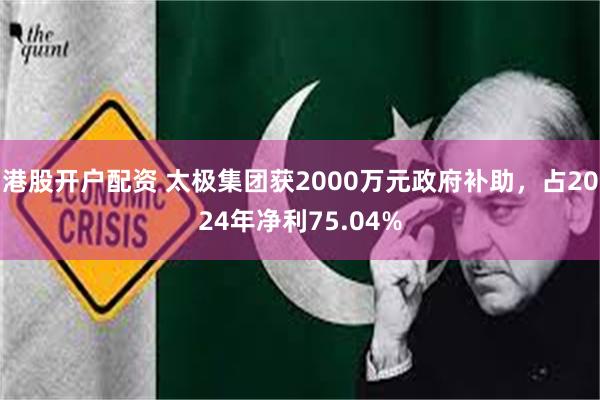 港股开户配资 太极集团获2000万元政府补助，占2024年净利75.04%