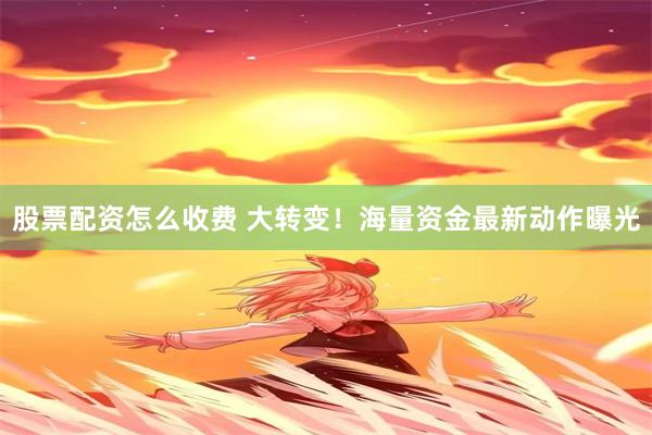 股票配资怎么收费 大转变！海量资金最新动作曝光